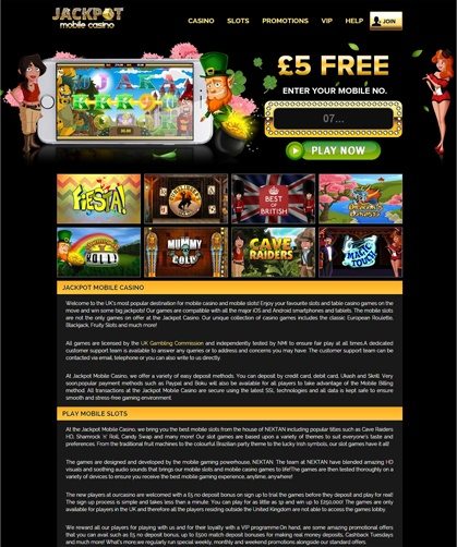 Mobile slots deposit by phone bill pay
